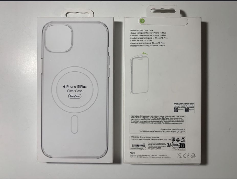 Чохол Apple iPhone 15Plus Clear Case, MagSafe! Новий! Оригінал!