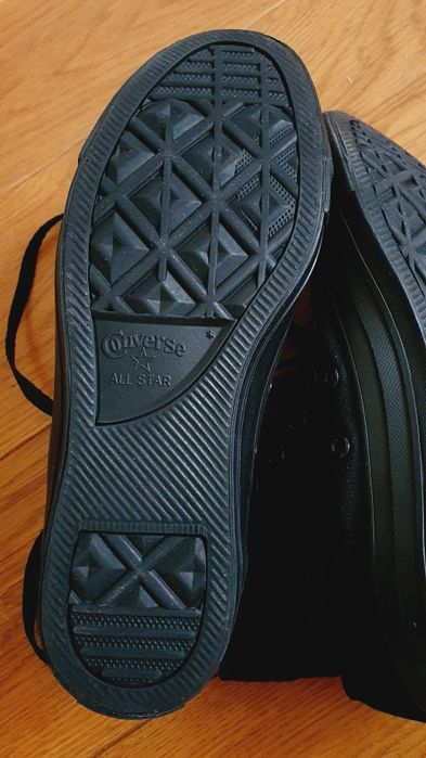 Całe czarne jednolite converse noir