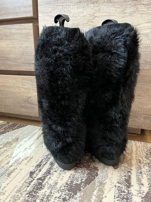 HÖGL damskie buty kozaki futrzane włochate