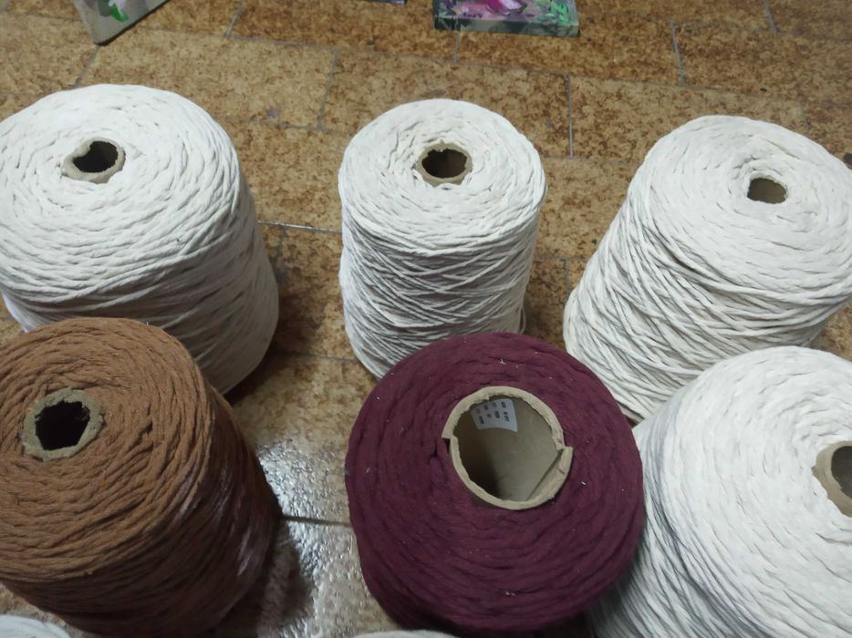 Fio de Macramé Algodão Bobines 3 e 5mm