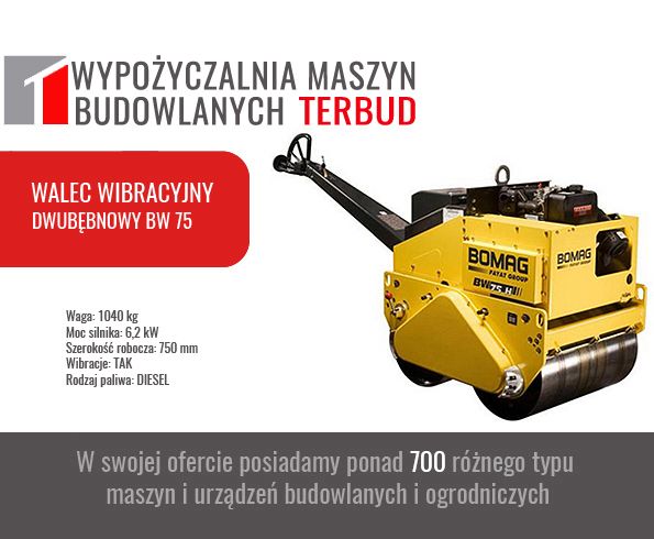 Walec wibracyjny, dwubębnowy, okolkowany. AMMANN, BOMAG. Śląsk