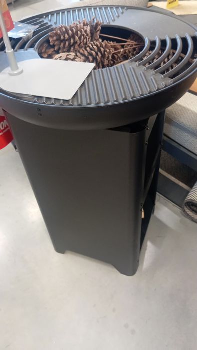 Braseiro para churrasco Grelhador para cozinhar Teppanyaki 3 em 1 Madeira ou carvão Ø 61 x A90 cm Aquecimento exterior BBQ COLLECTION