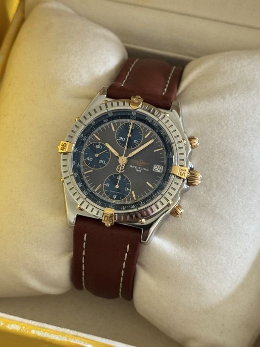 Breitling chronomat aço/ouro, Full set