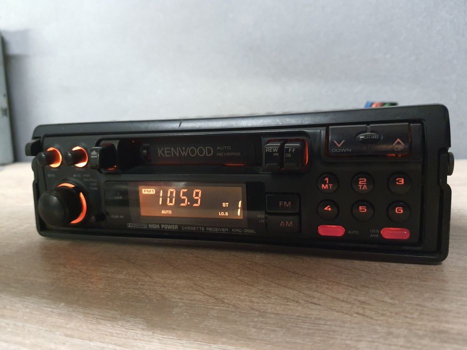 Radio samochodowe Kenwood KRC-352L Vintage Klasyk lat 90 Bmw Mercedes