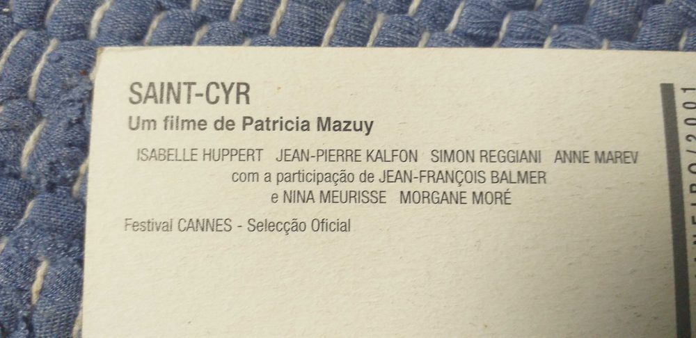 Postal do filme Saint-Cyr - portes incluidos.