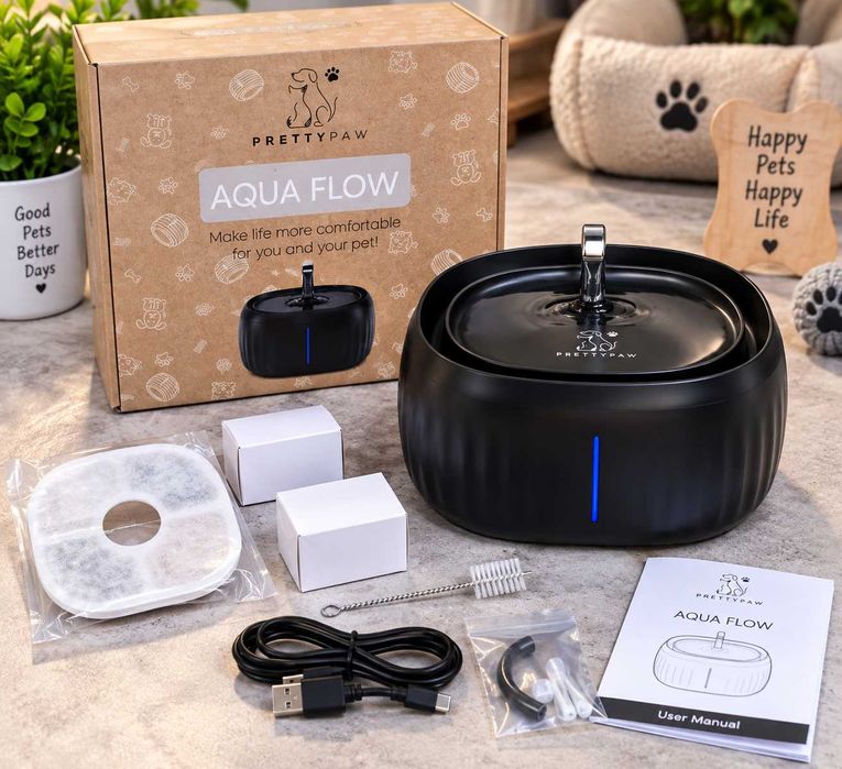 PrettyPaw Aqua Flow – fontanna dla kota lub psa