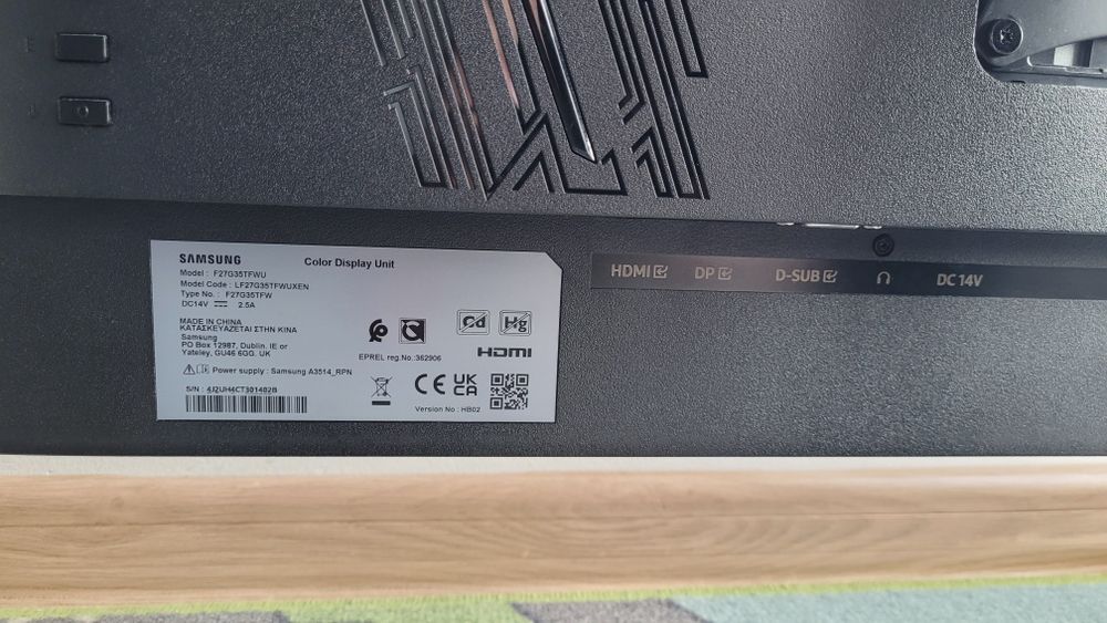 Monitor Odyssey F27G35TFWU + dwie podstawki