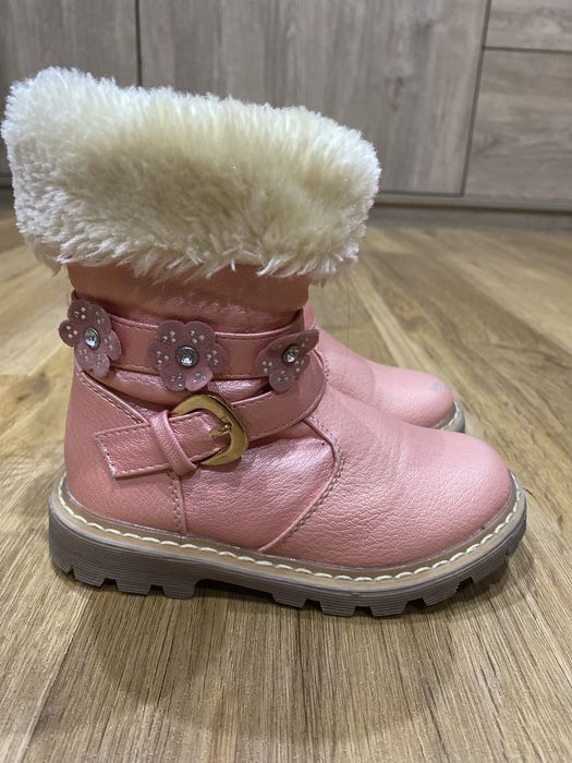 Buty zimowe ocieplane dla dziewczynki rozm 25