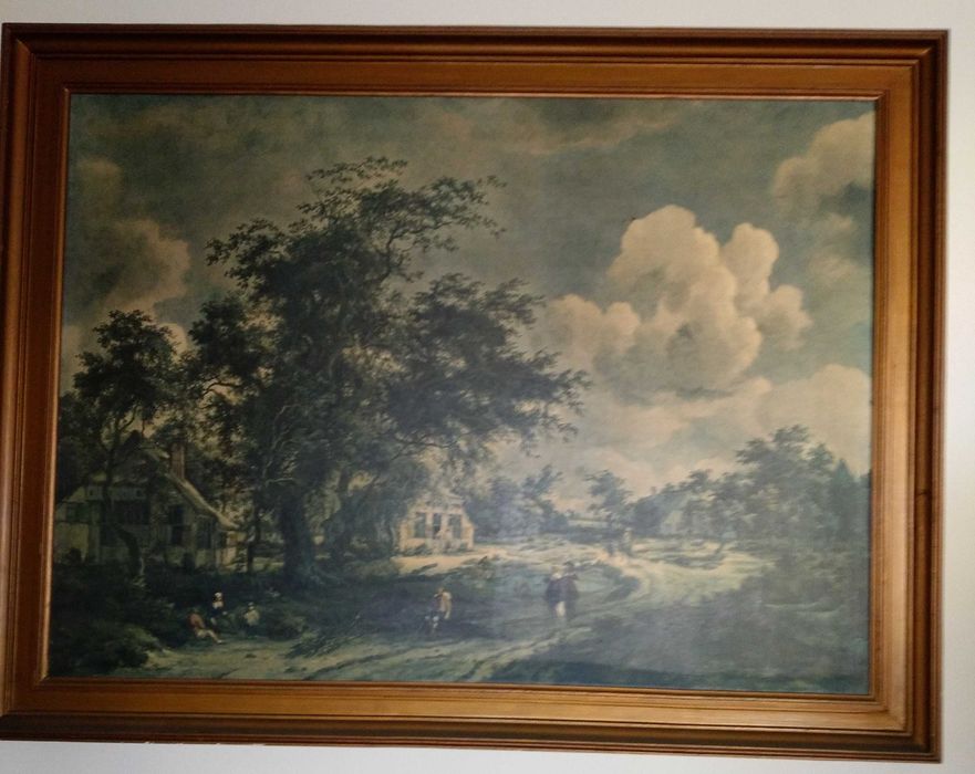 "A view on a high road" Quadro de Meindert Hobbema