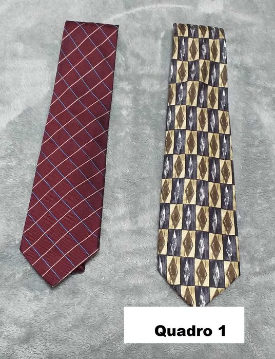 Gravatas impecáveis, marcas de qualidade