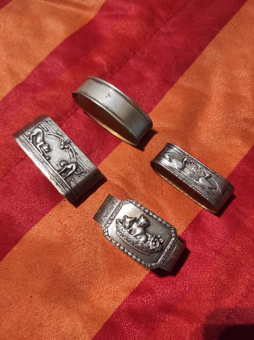 Argolas de Guardanapo em Prata – Diferentes Modelos