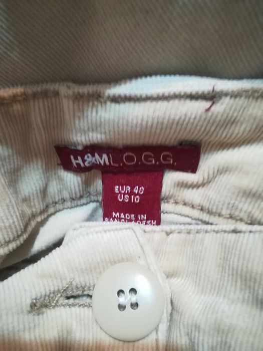 Spodnie sztruksowe z H&M