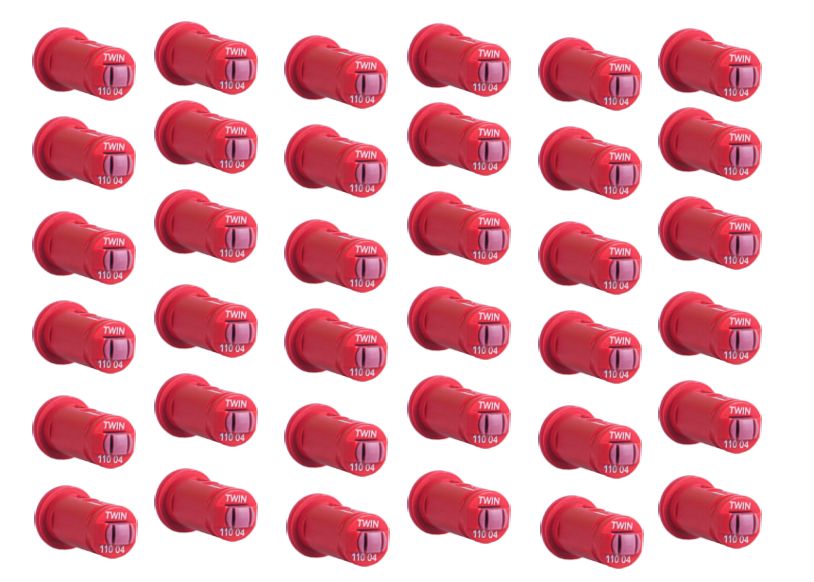 Komplet dysz na belką 18m do opryskiwacza 36 sztuk Albuz AVI TWIN 04