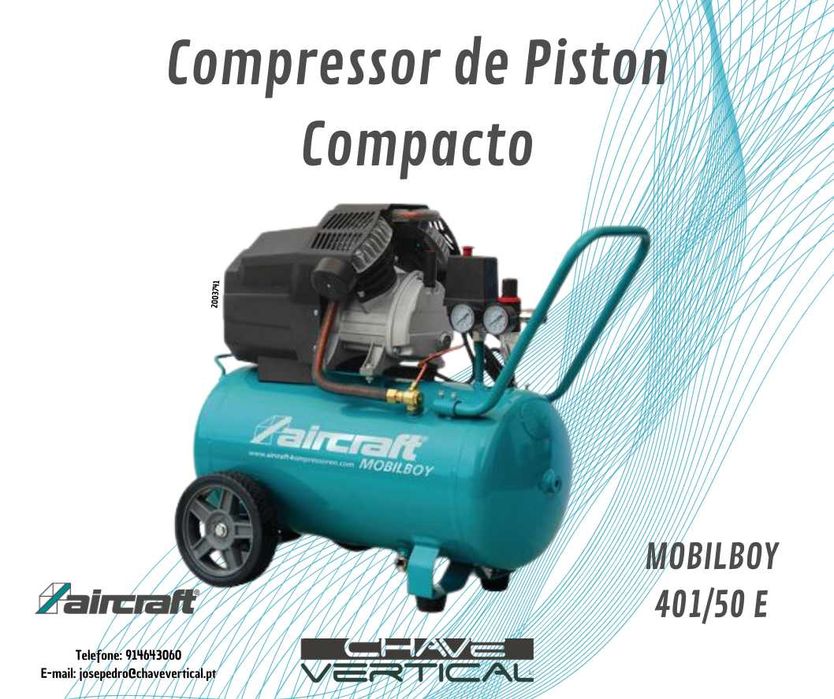 Compressor de Piston Compacto MOBILBOY 401/50 E AIRCRAFT  JR19