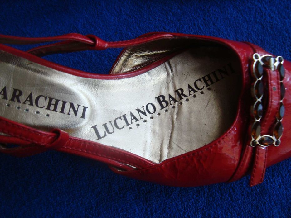 buty czółenka  skórzane Luciano Barachini roz 39 -Italia