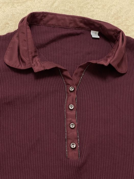 Гольф червоний/бордовий светр/лонг