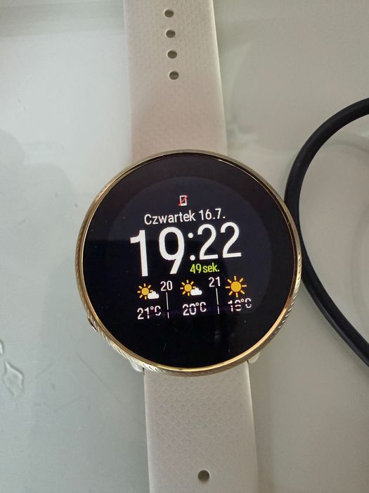 Zegarek polar Ignite 2 - ecru/złoty