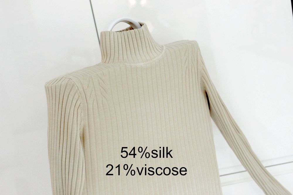 54%jedwab 21% wiskoza Alfani, bez wad M/S