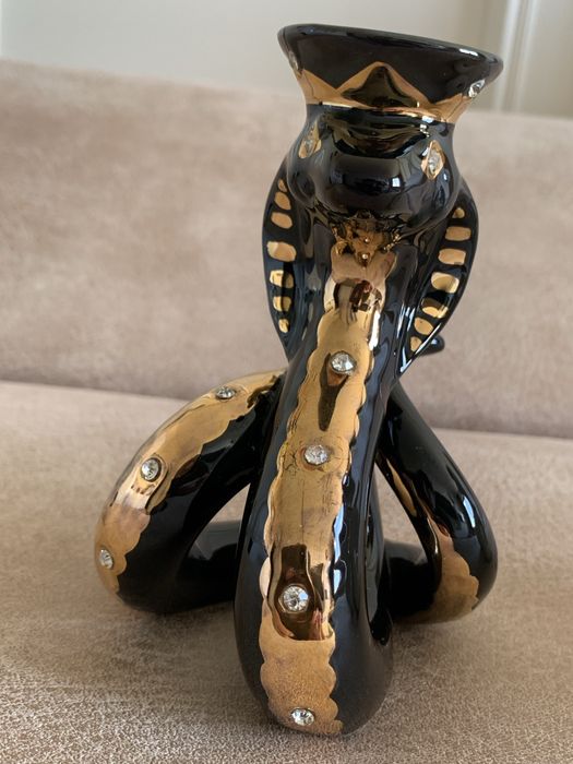 Свічники "Парочка змійок". Кераміка. LEFARD.