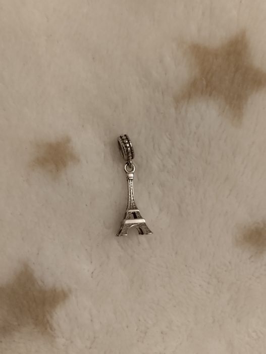 Срібна намистина шарм Ейфелева вежа
