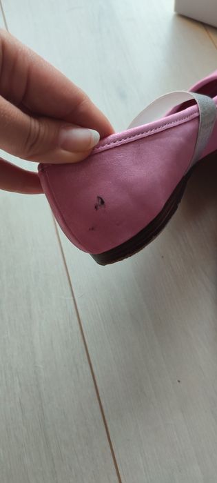 Różowe baletki półbuty dziewczęce 32