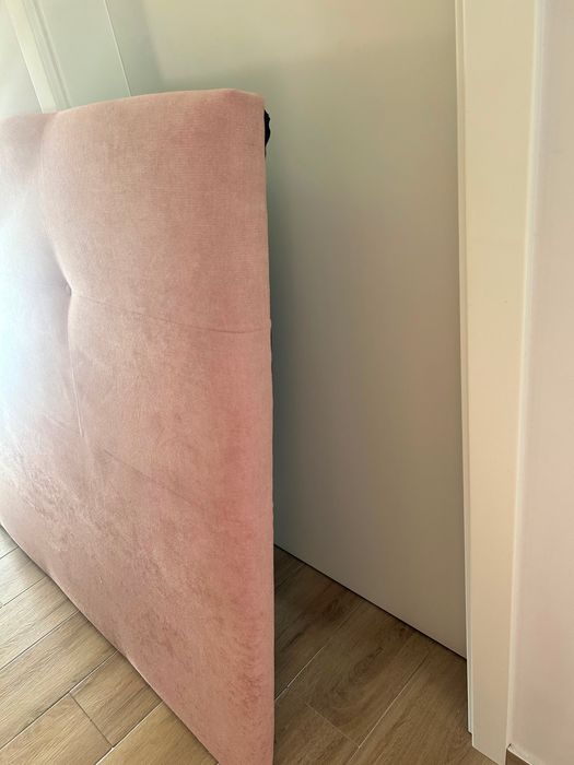 Cabeceira de cama e sommier 140x190 cm