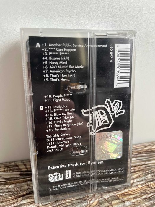 D12 - Devils Night 2001 Eminem unikat biały kruk kaseta rap hip hop