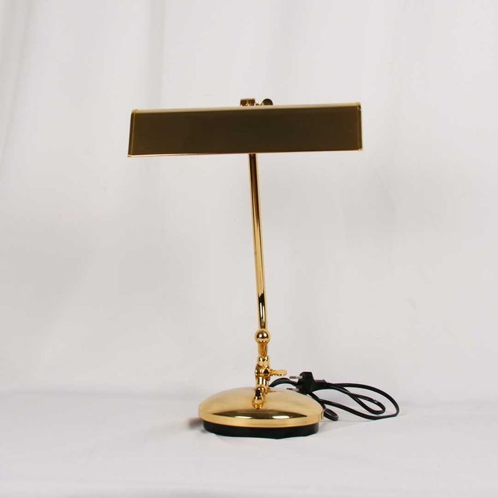 Candeeiro de mesa regulável ao estilo "banker's lamp"