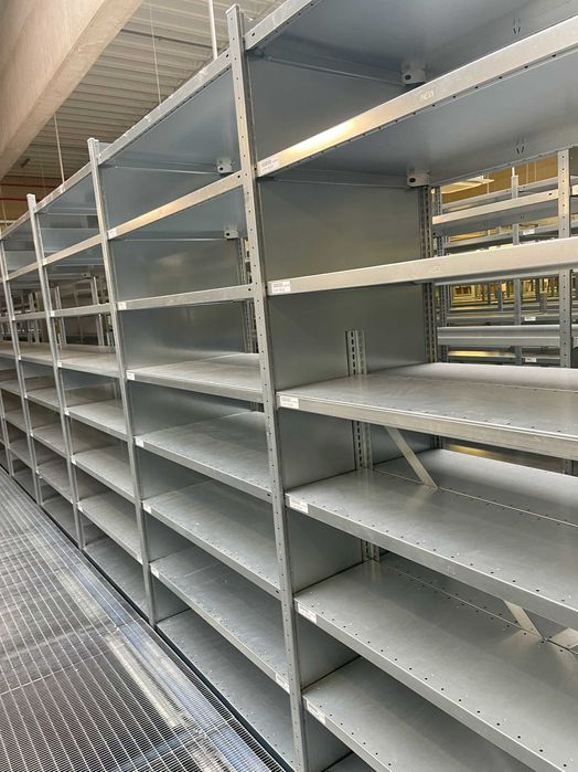 Regały META CLIP H2500xL1300xW700 mm Solidne Ocynk 225kg na półkę!