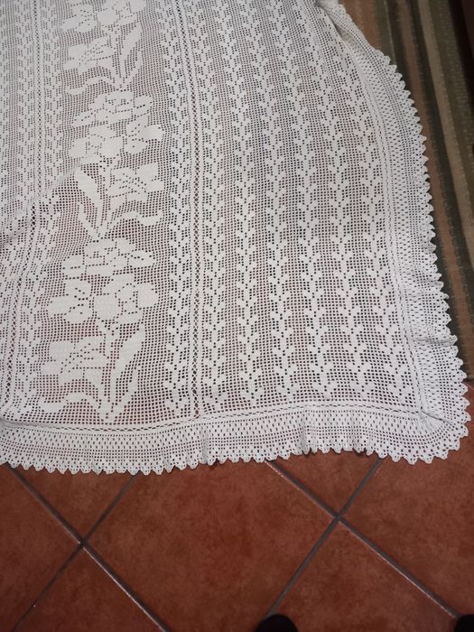 Coberta em crochet