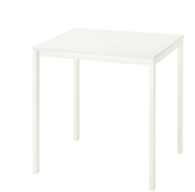 VIHALS Stół rozkładany, IKEA, biały, 84/120x74 cm