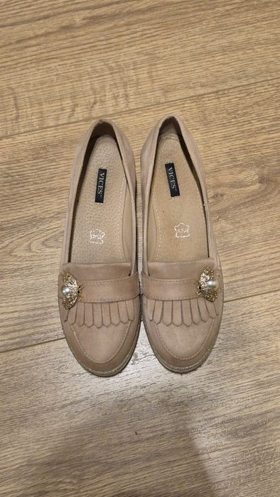 Buty różowe mokasyny zamsz Vices 39