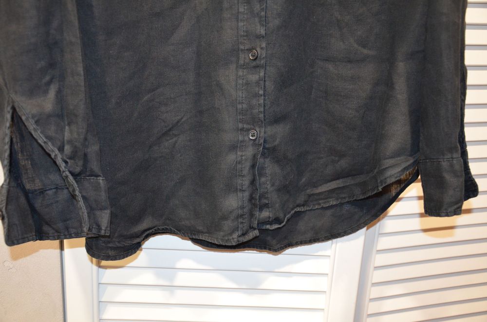 koszula lniana r. L oversize h&m