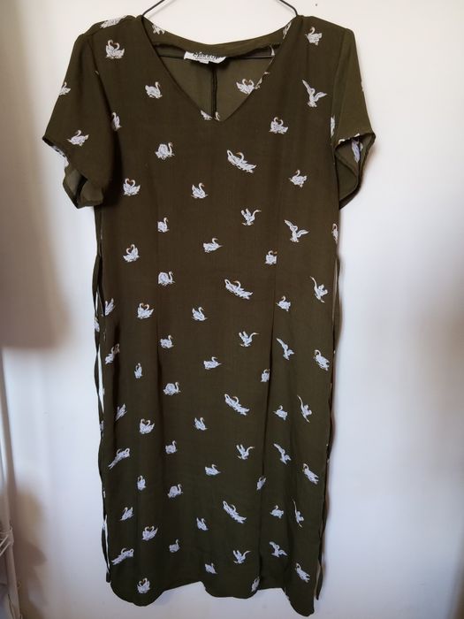Vestido cisnes tamanho M verão
