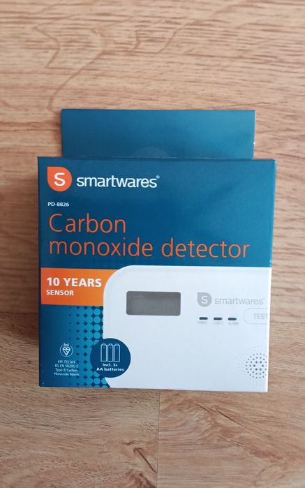 Nowy oryginalnie zapakowany czujnik tlenku węgla - czadu  Carbon monoxide detektor  Smartwares