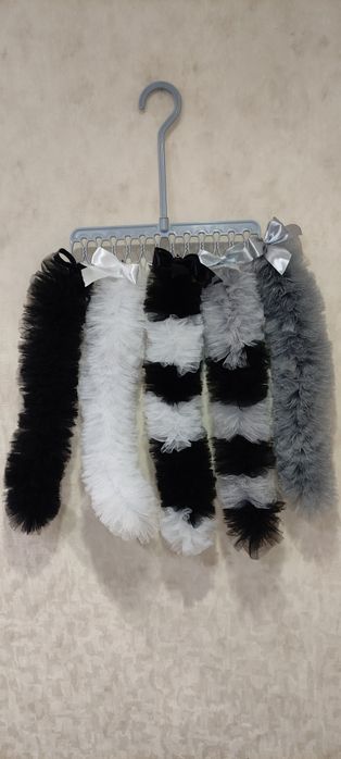 Хвіст для костюма білочка, лисичка. Каркасний, фатиновий.