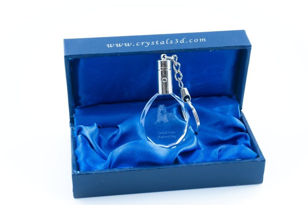 Owczarek środkowoazjatycki brelok do kluczy owalny z koniem Art-Dog