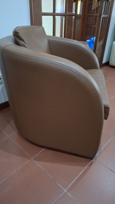 Sofá/poltrona castanho