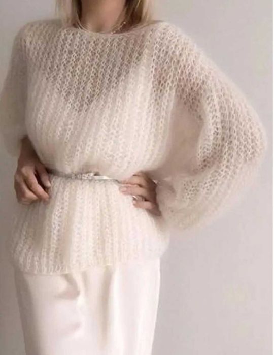 Вишуканий кардиган Рожевий Блакитний Жовтий Молочний Білий