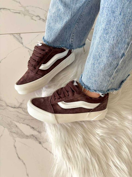 Vans KNU Skool Brown White