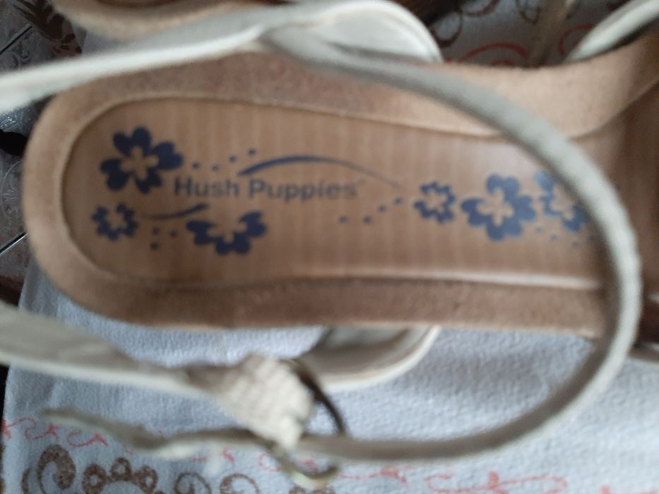 sandały damskie, na koturnie, obcas,  Hush Puppies