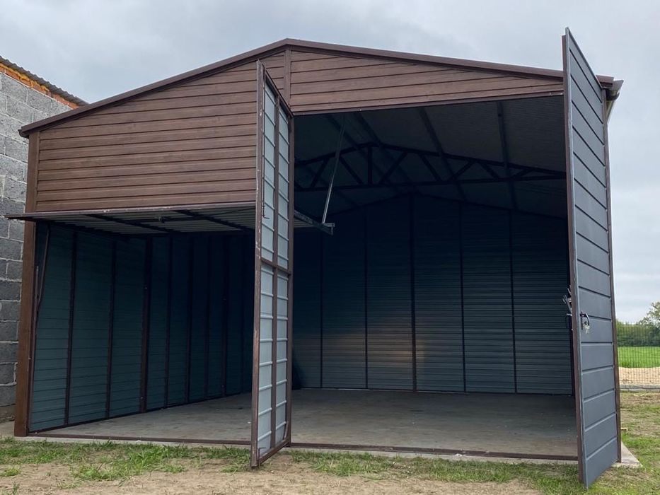 magazyn hala blaszana 6x8 nowoczesne garaże
