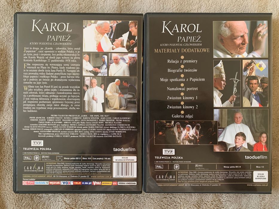 Film „Karol - Papież, który pozostał człowiekiem” + dodatki specjalne