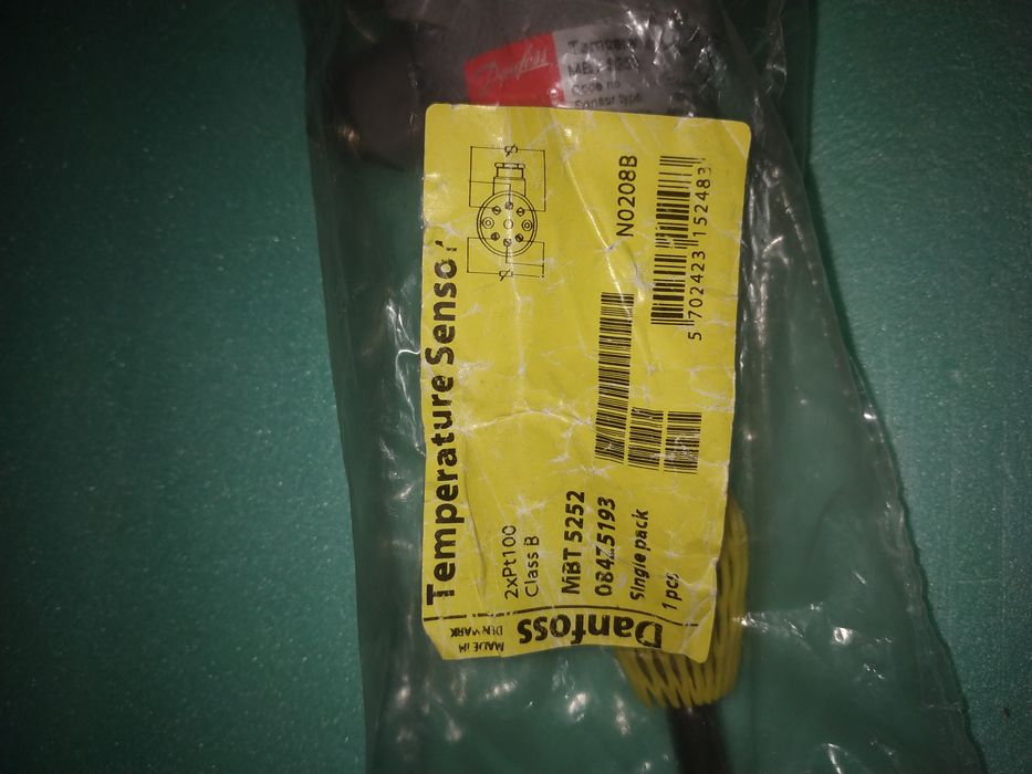 Датчик температуры 2хPt100 Danfoss MBT 5252