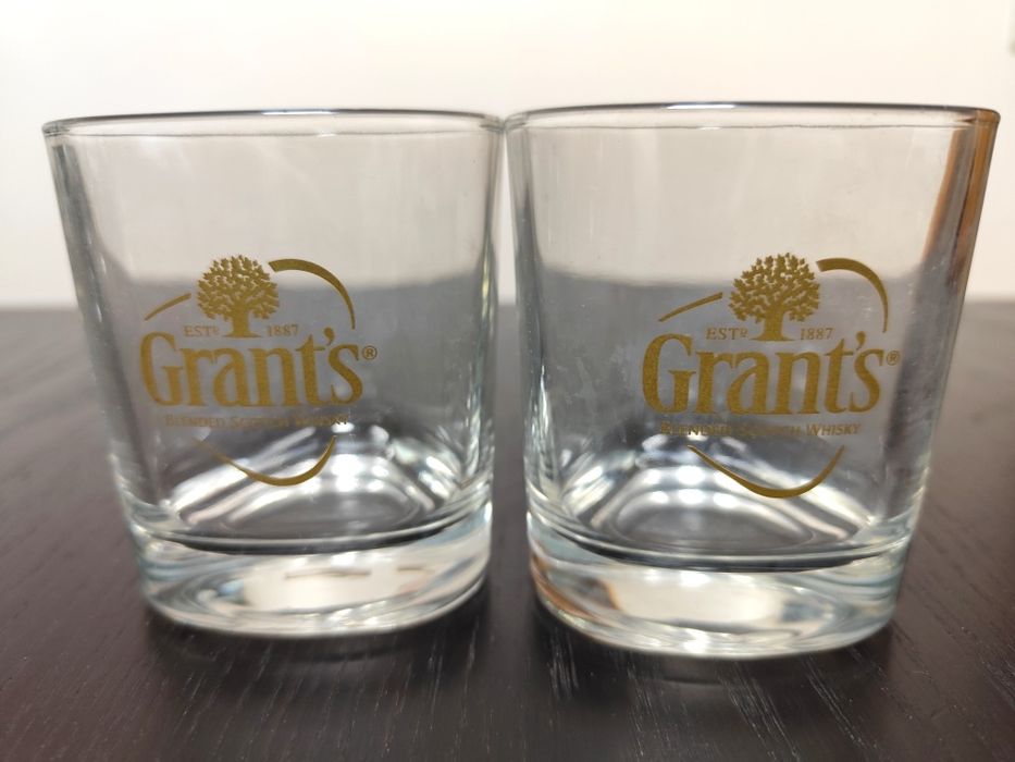 Lote de 5 copos de Whisky Grants