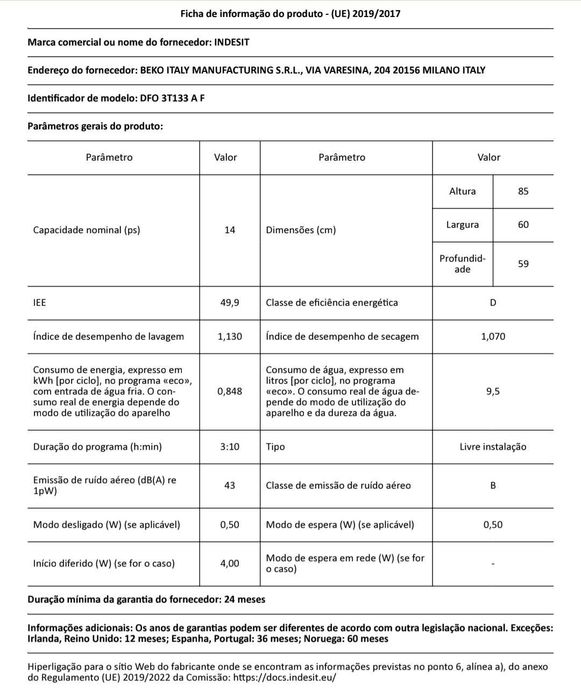 Máquina de lavar loiça