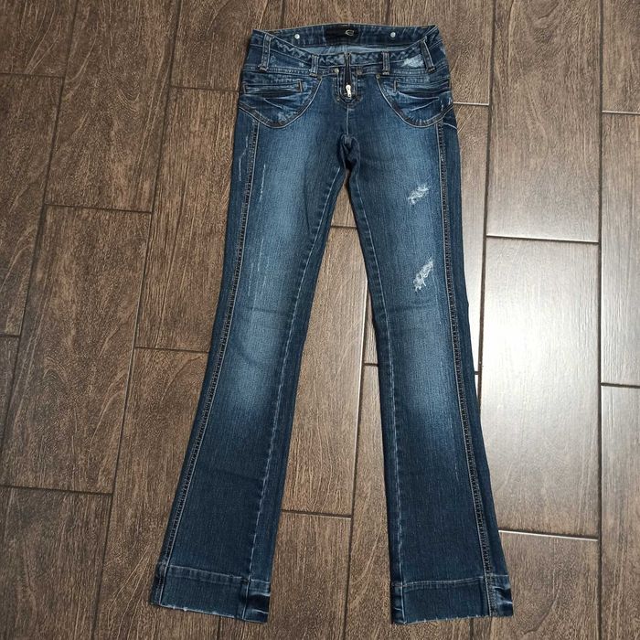 Брендовые джинси джинсы Just Cavalli клеш синие женские Италия!