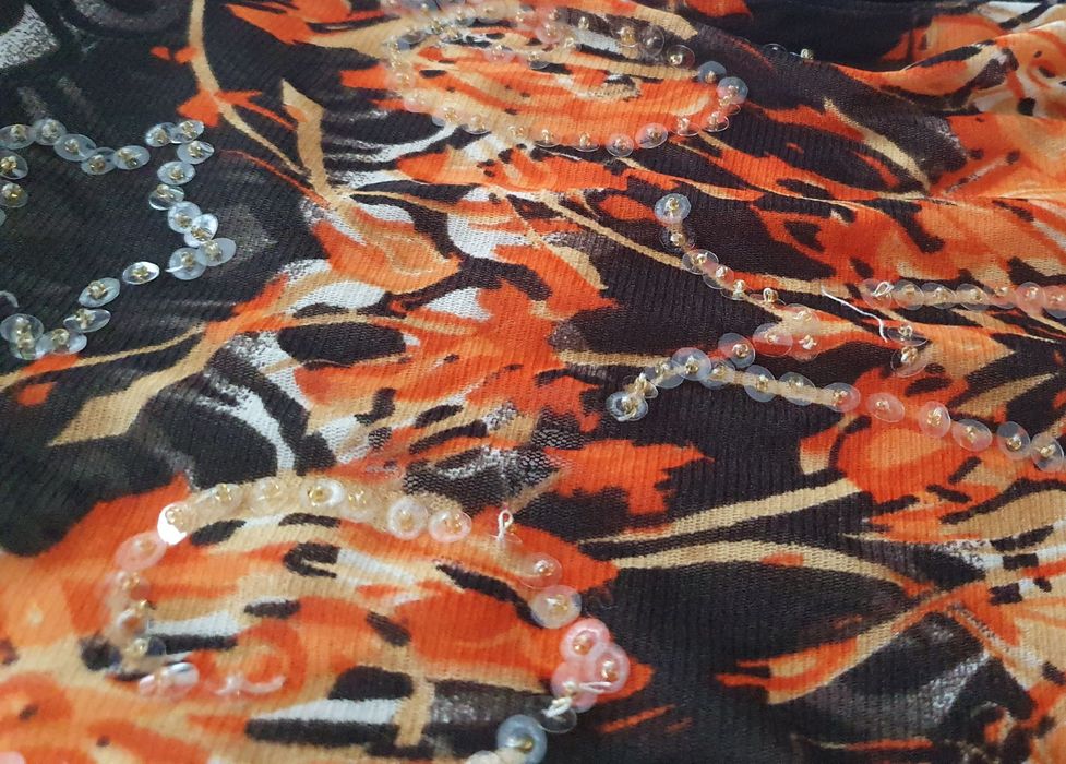 OKAZJA oryginalna bluzka bluzeczka panterka etno