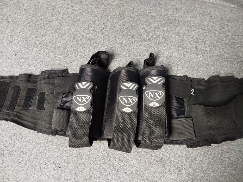 Czarny Pas NXe na 3+2 faty do paintballa