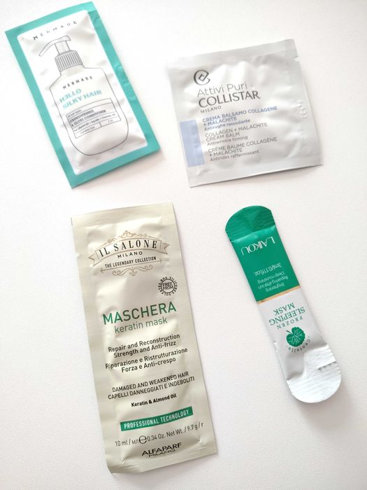 Набір 4 шт маска крем для волосся кондиціонер для сяйва Collistar